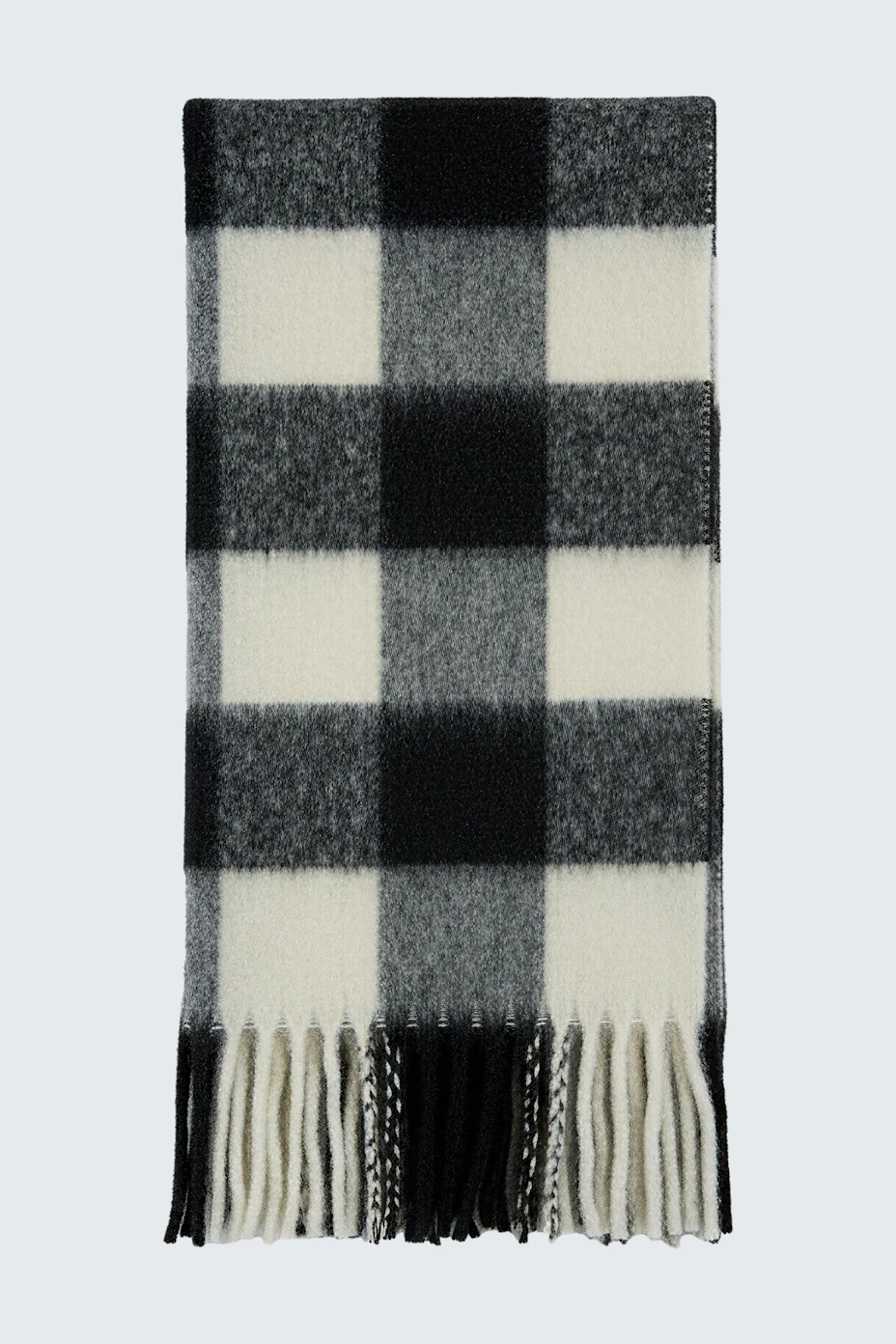 Scarf - white black