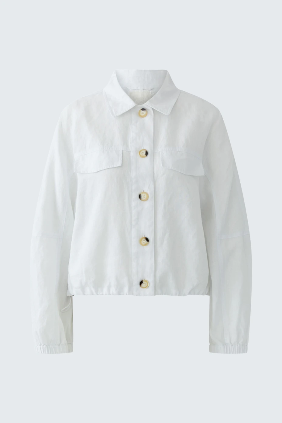 Leinen Blouson - optic white