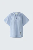 Tunic - light blue white