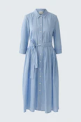 Midikleid - light blue white