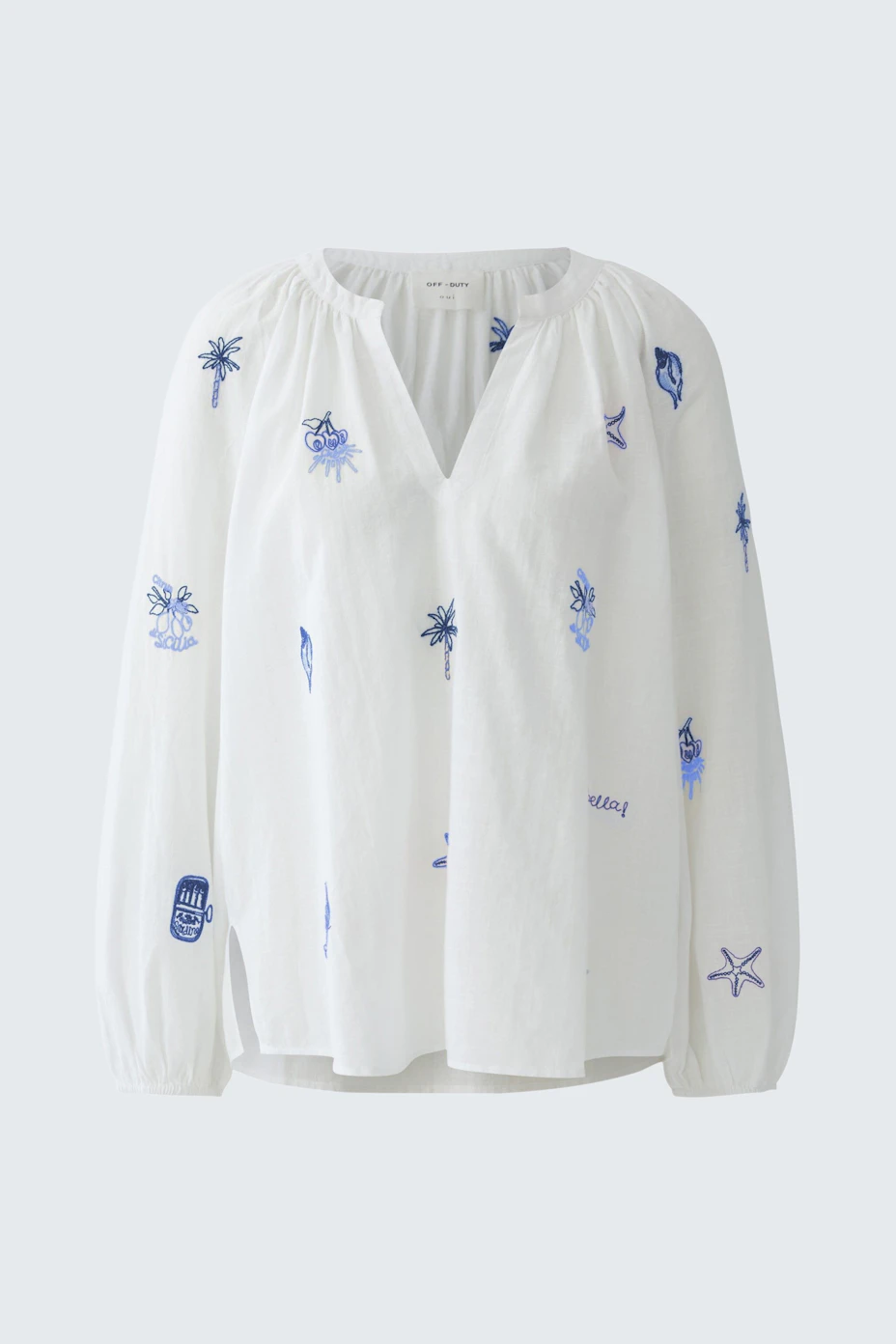 Tunic - white red