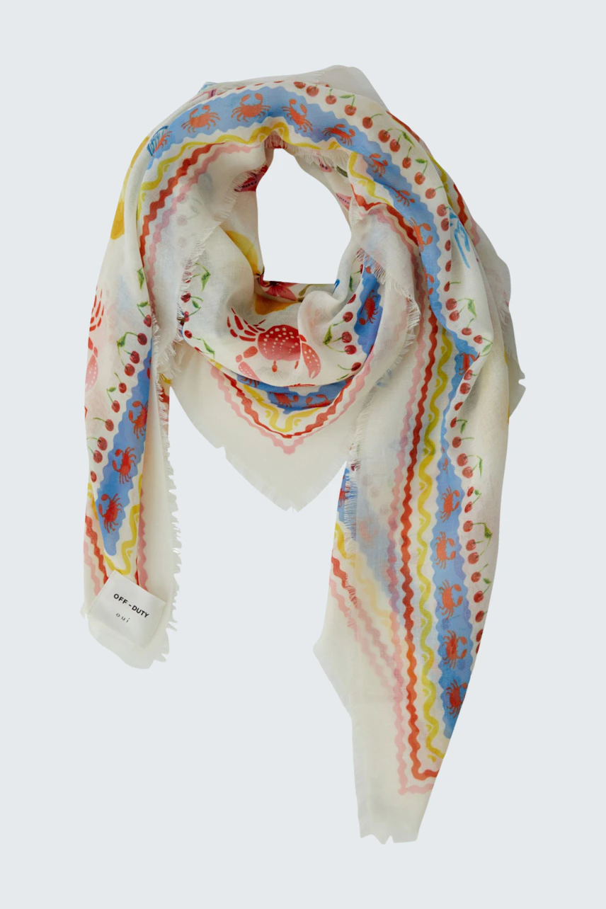 Bild 4 von Scarf - white red in white red | Oui