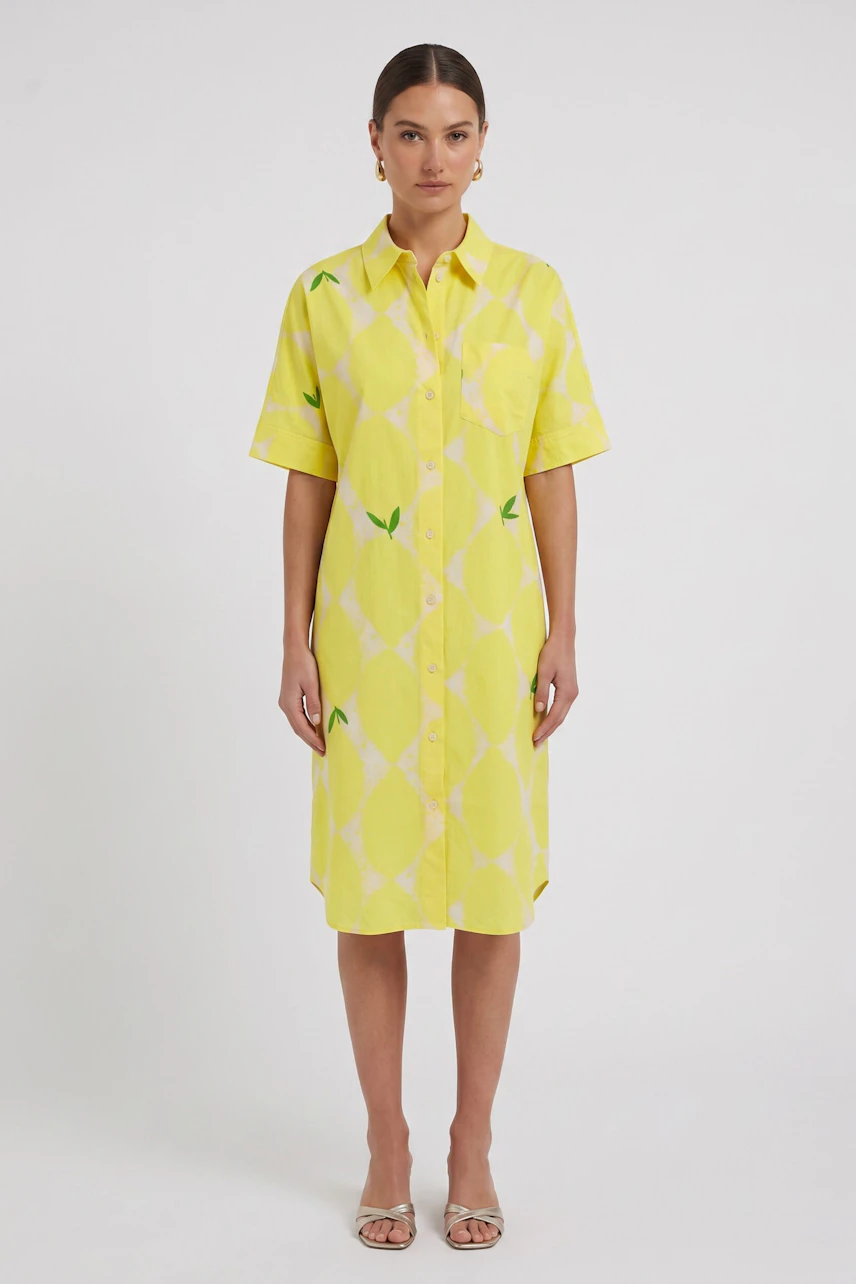 Bild 1 von Shirt blouse dress - yellow stone in yellow stone | Oui