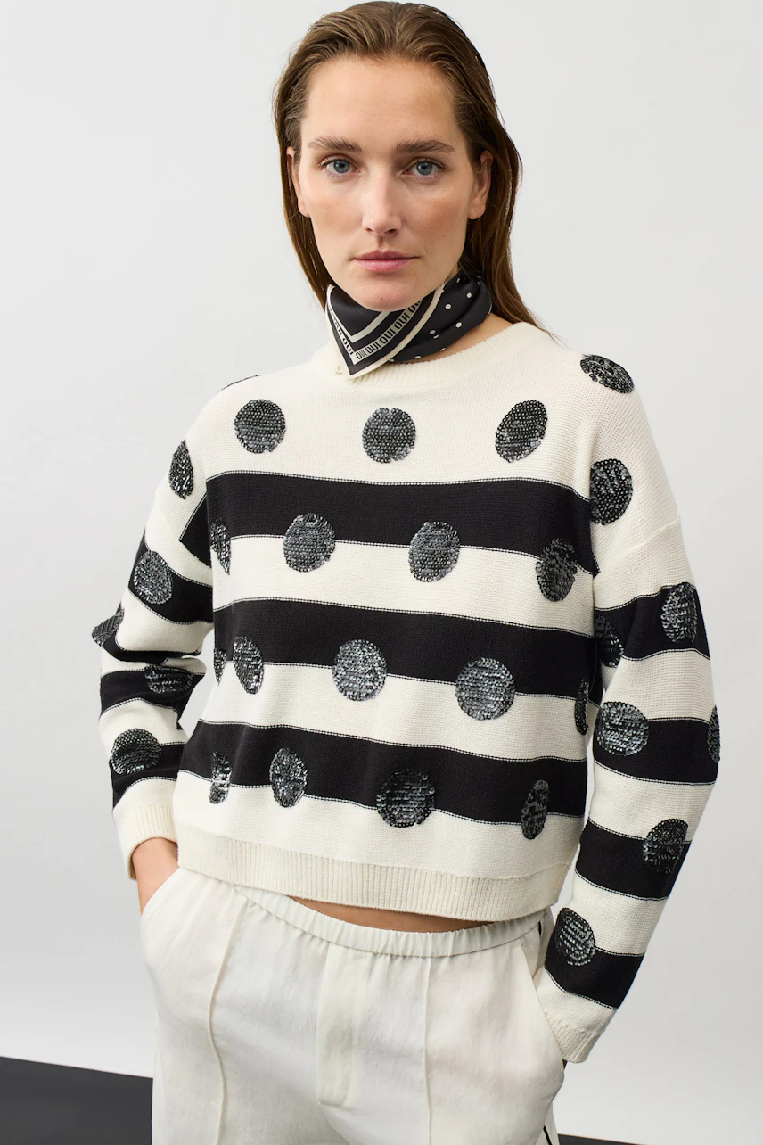 Bild 6 von pullover - white black in white black | Oui