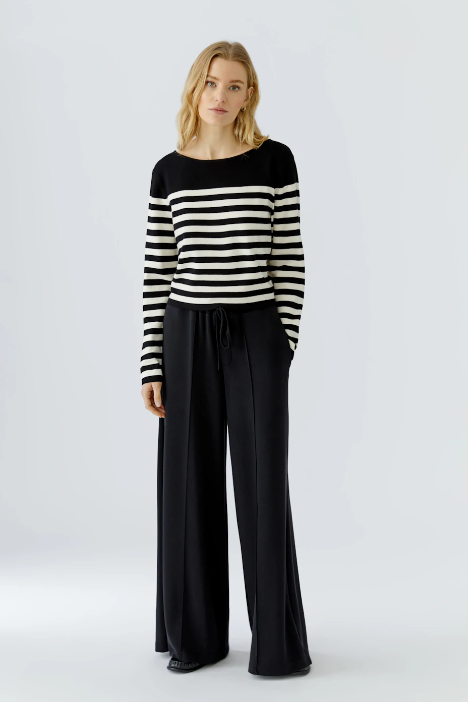 pullover - black offwhite