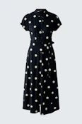 Silky Touch maxi dress - black offwhite