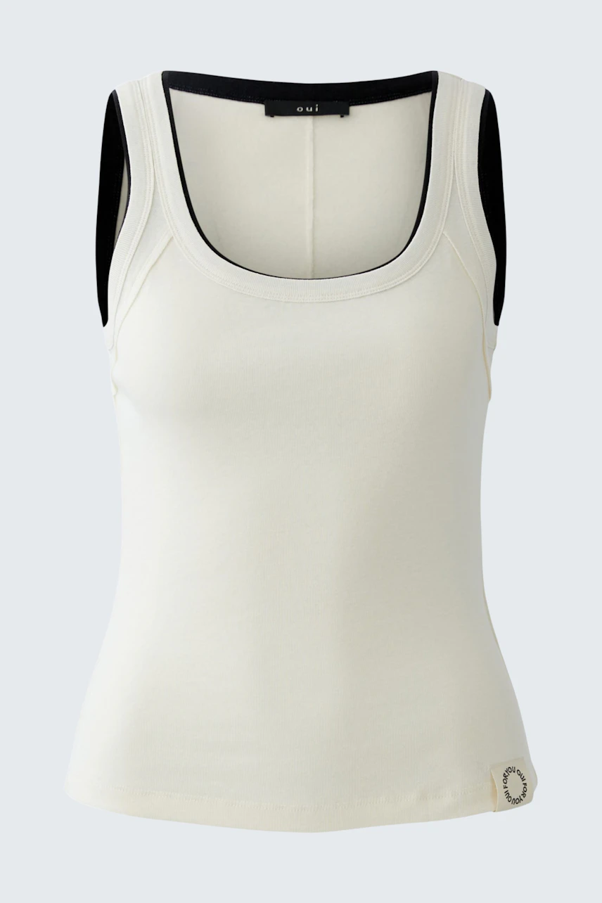 Bild 7 von Tank Top - white black in white black | Oui
