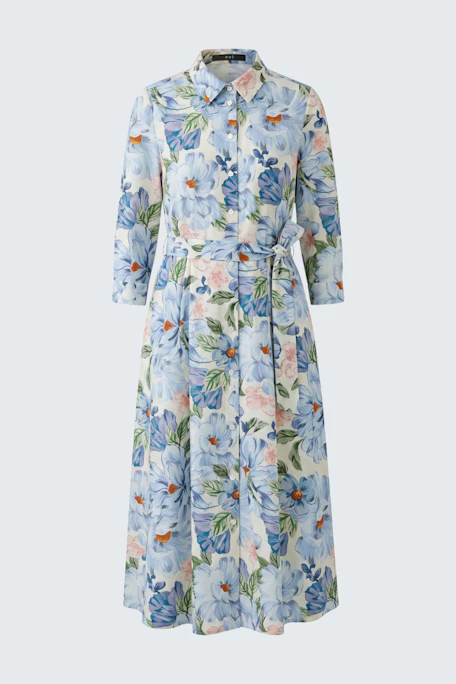 Midi dress - blue white