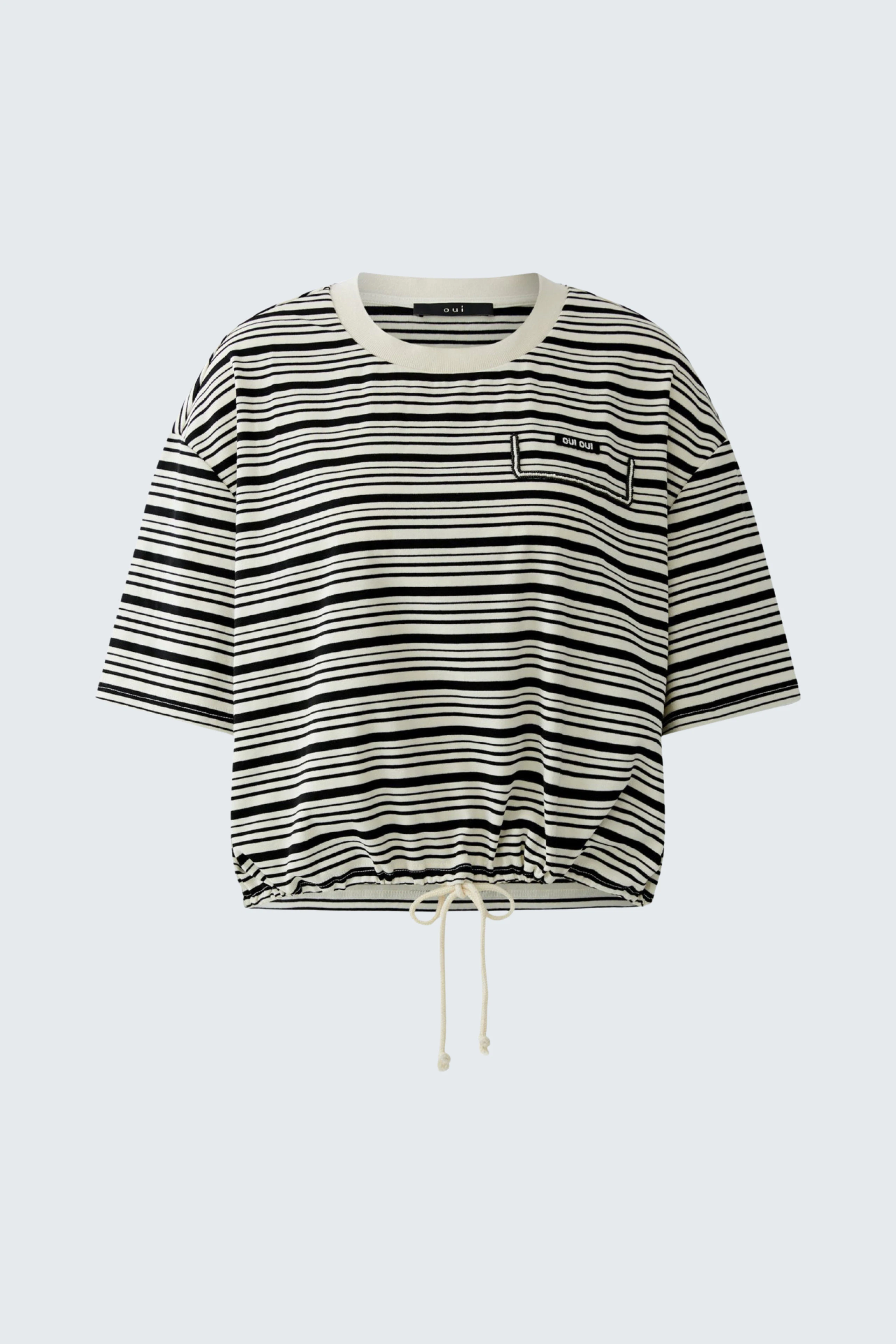 T-Shirt - white black