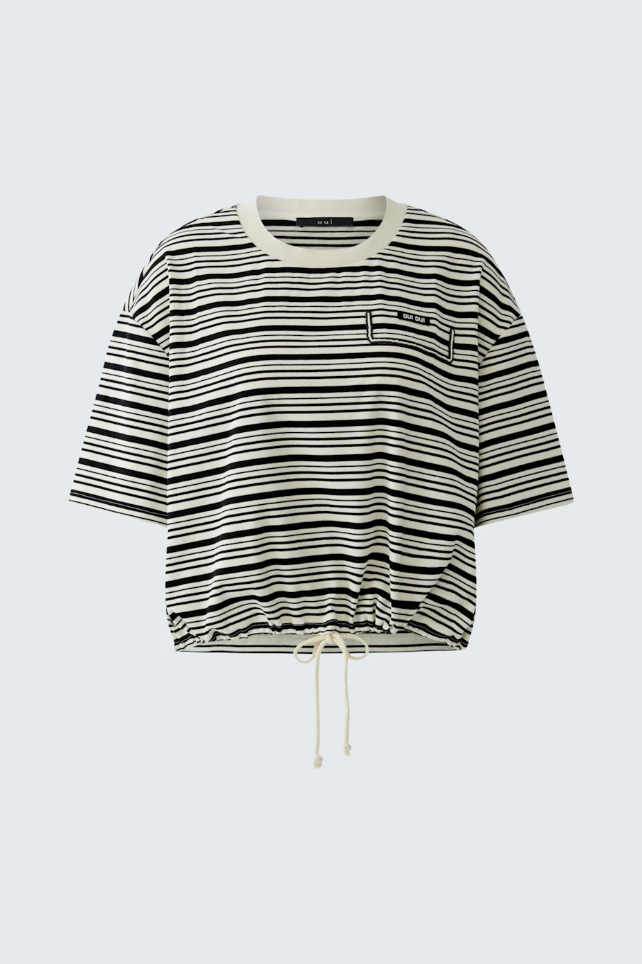 T-Shirt - white black