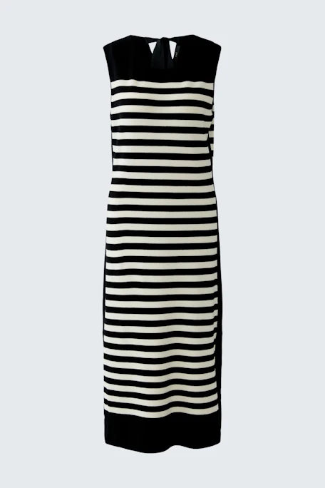 Knitted dress - black offwhite