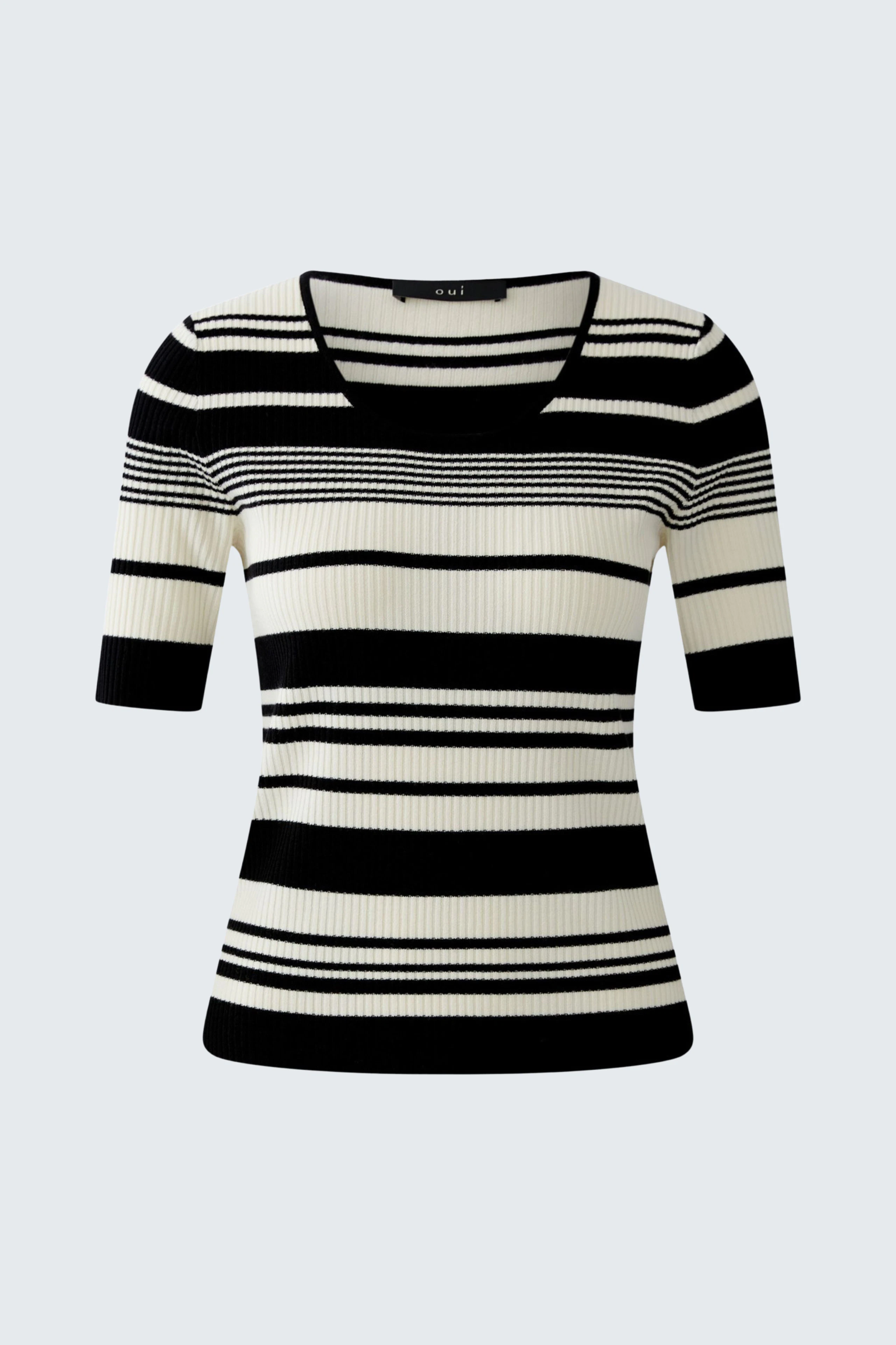 pullover - black offwhite