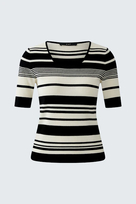 Pullover - black offwhite