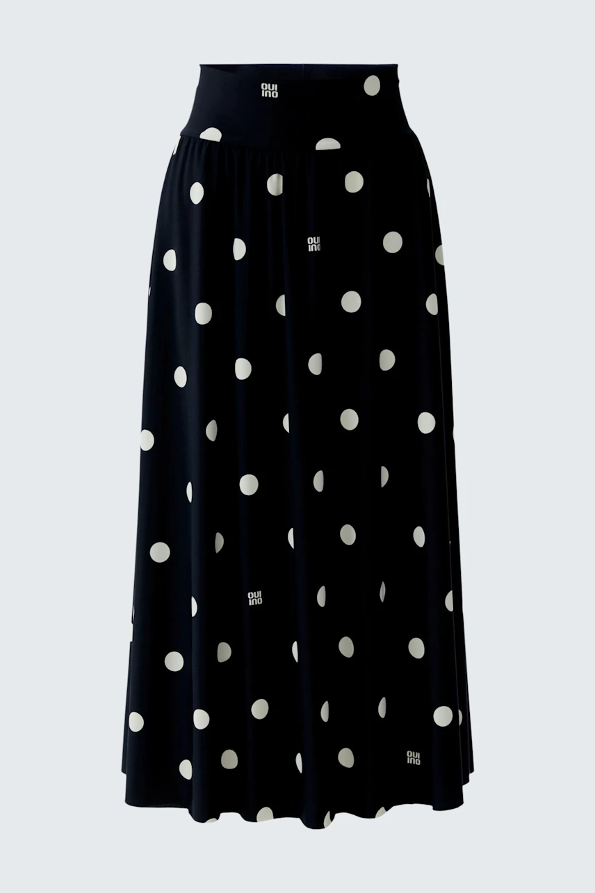 Bild 6 von Maxi skirt - black offwhite in black offwhite | Oui
