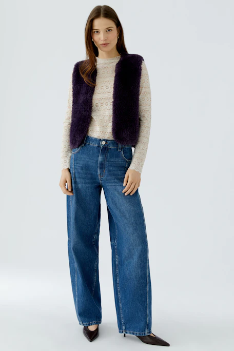 Knitted waistcoat - brown