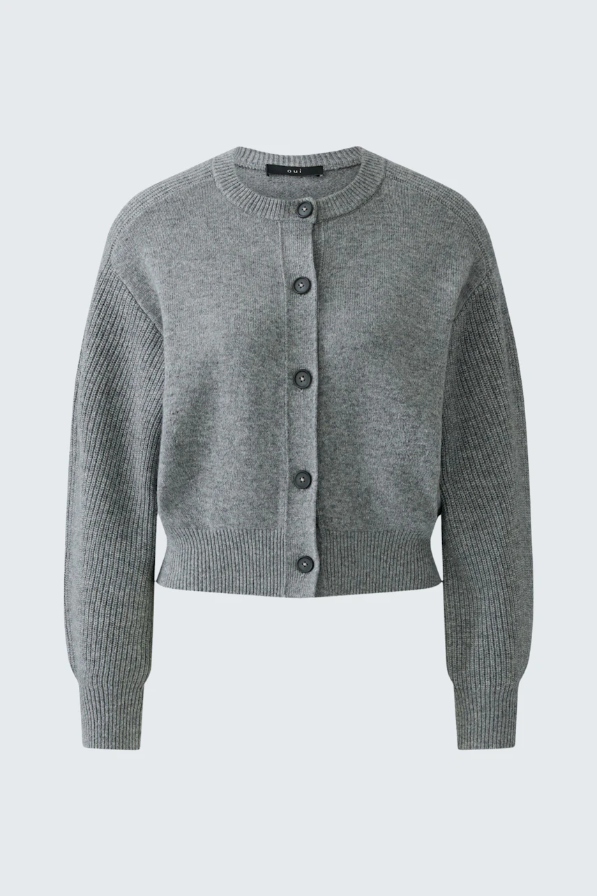 Bild 6 von Cardigan - steel grey in steel grey | Oui