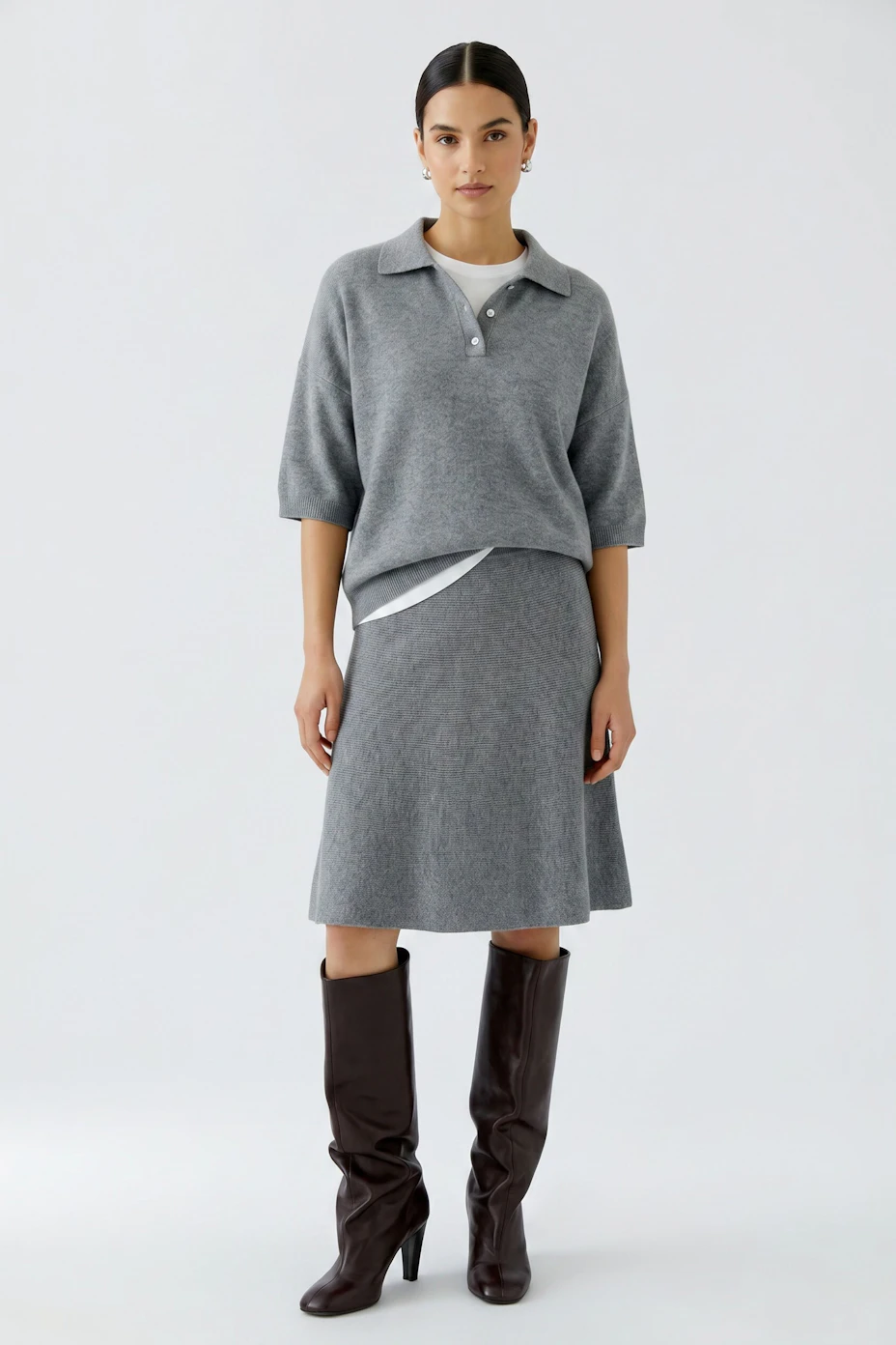 pullover - steel grey