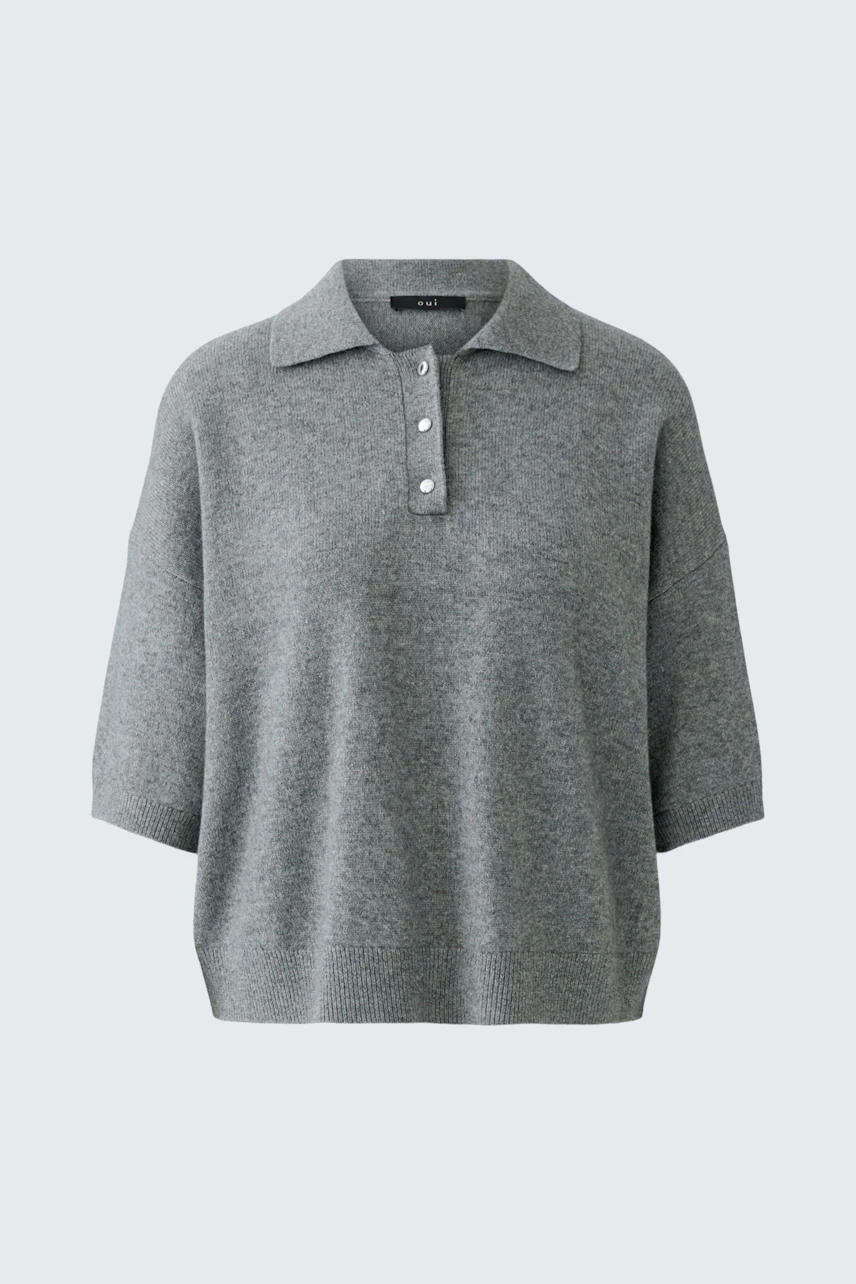 Image 6 of pullover - steel grey in steel grey | Oui
