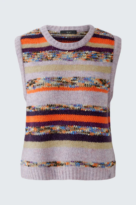 Pullunder - lilac camel