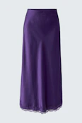 Satin skirt - ultra violett