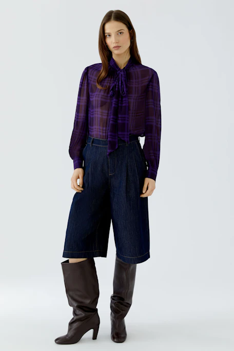 Lace blouse - darkviolett violett
