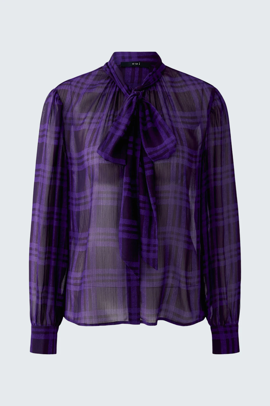 Schluppenbluse - darkviolett violett