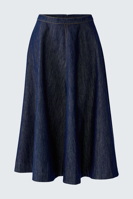 A-Linien-Rock aus Denim: Zeitloser Jeansrock in A-Linie, perfekt für vielseitige Alltagslooks.