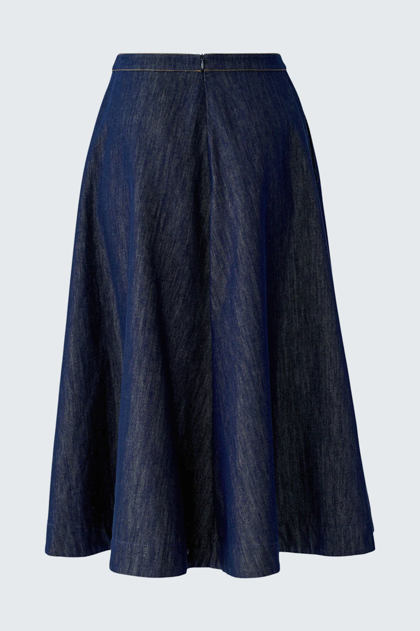 Denim A-line skirt: Simple and versatile, perfect for casual wear.