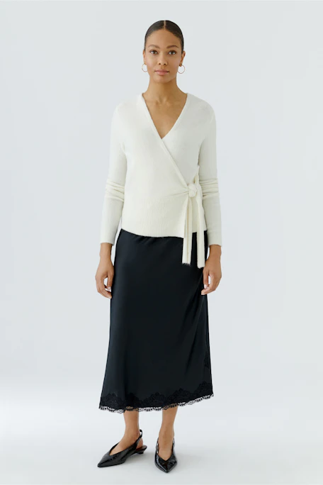 Wrap jacket - gardenia