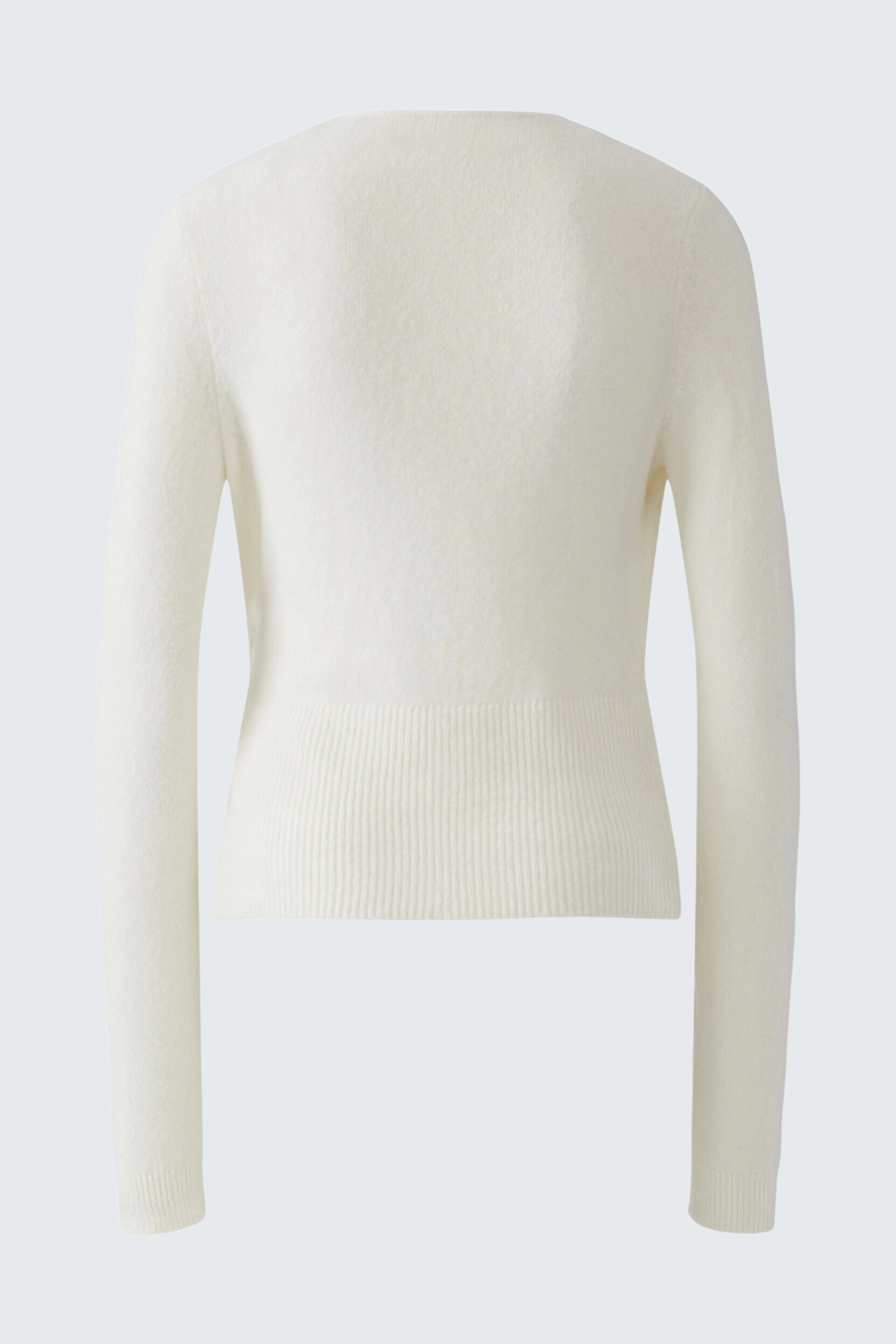 White knit cardigan: Simple and cozy design, perfect for layering in cooler weather.