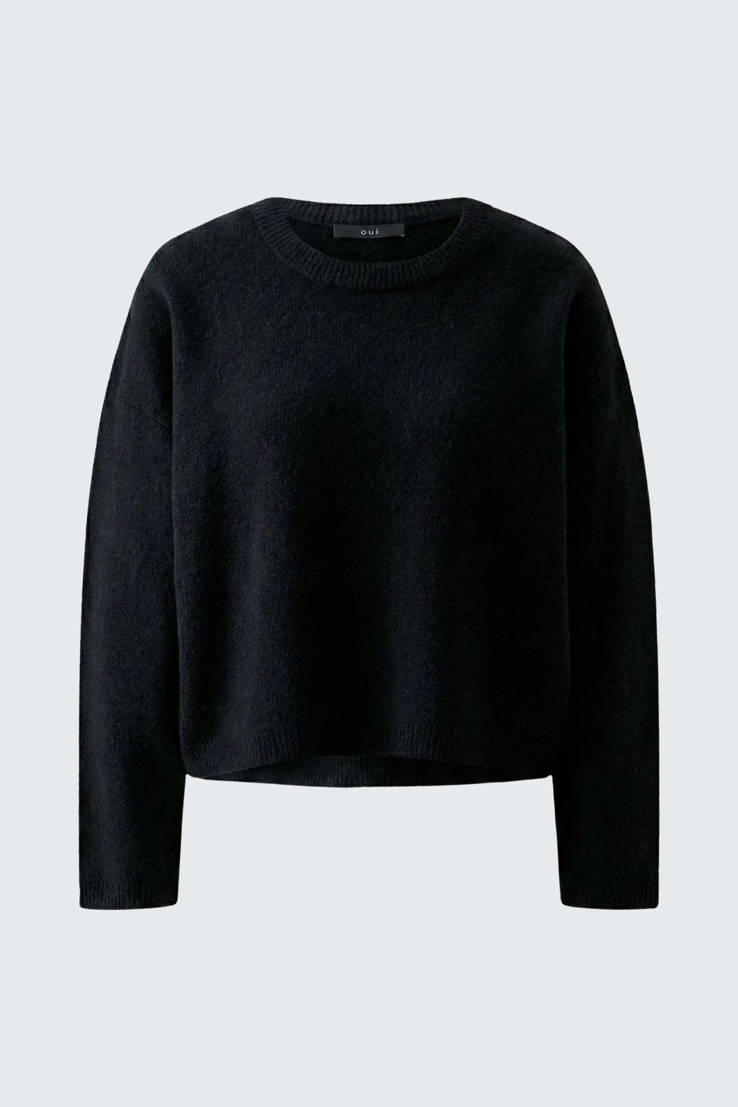 Bequemer Damen-Pullover in Schwarz mit lässigem Schnitt und weichem Material.