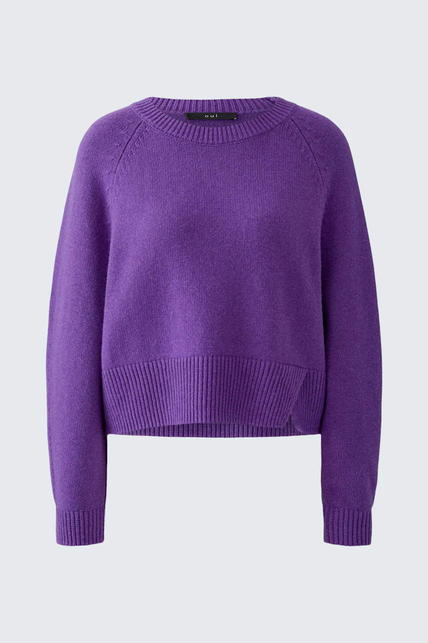 Image 4 of pullover - amaranth purple in amaranth purple | Oui