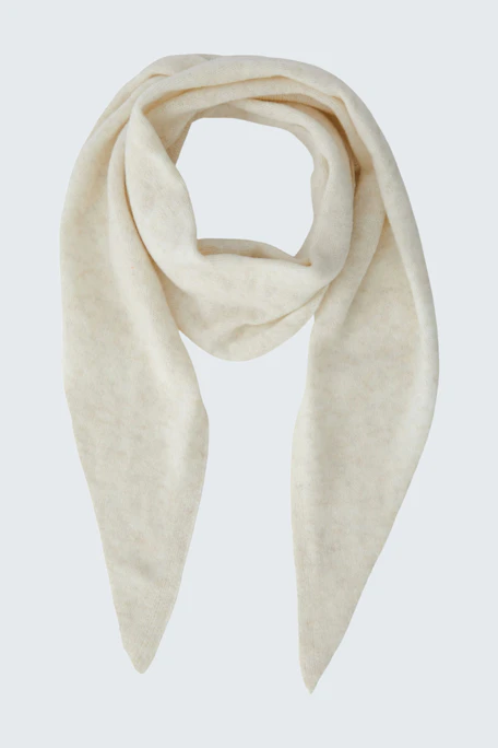 Weicher Damen-Schal in Creme: Ideal für kühle Tage, vielseitig kombinierbar und angenehm zu tragen.
