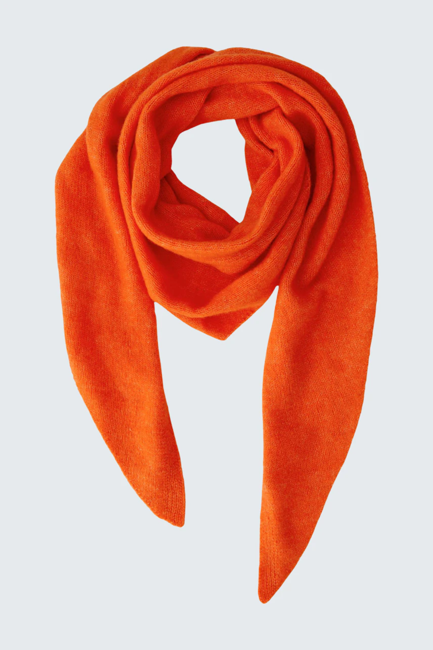 Image 7 of Triangle scarf - orangeade in orangeade | Oui