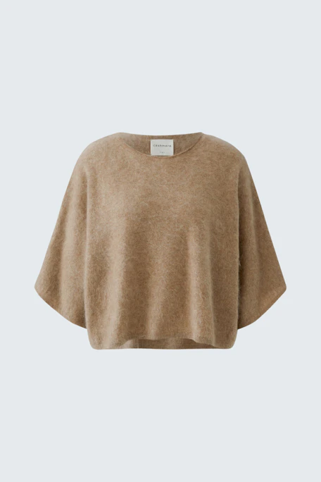 Beiger Damen-Pullover: Weicher, weiter Schnitt, ideal für lässige Outfits.