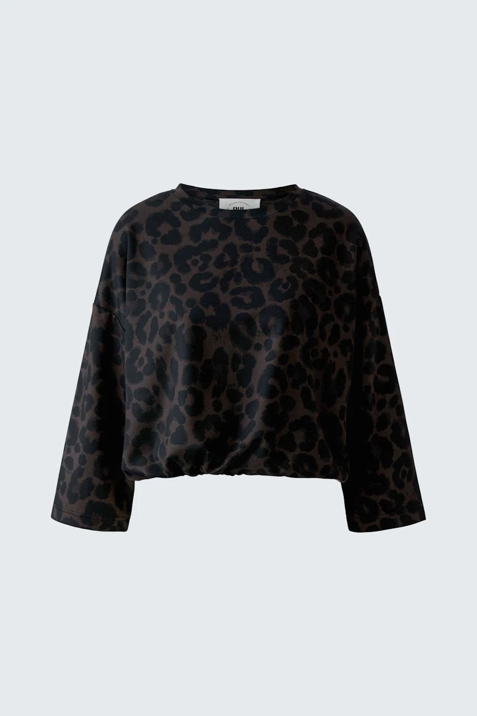 Lässiges Damen-Sweatshirt mit Leopardenmuster, ideal für einen entspannten Look.