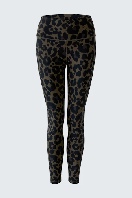 Leopard print leggings: Bold and stylish, perfect for a casual look. No model, just the leggings.
