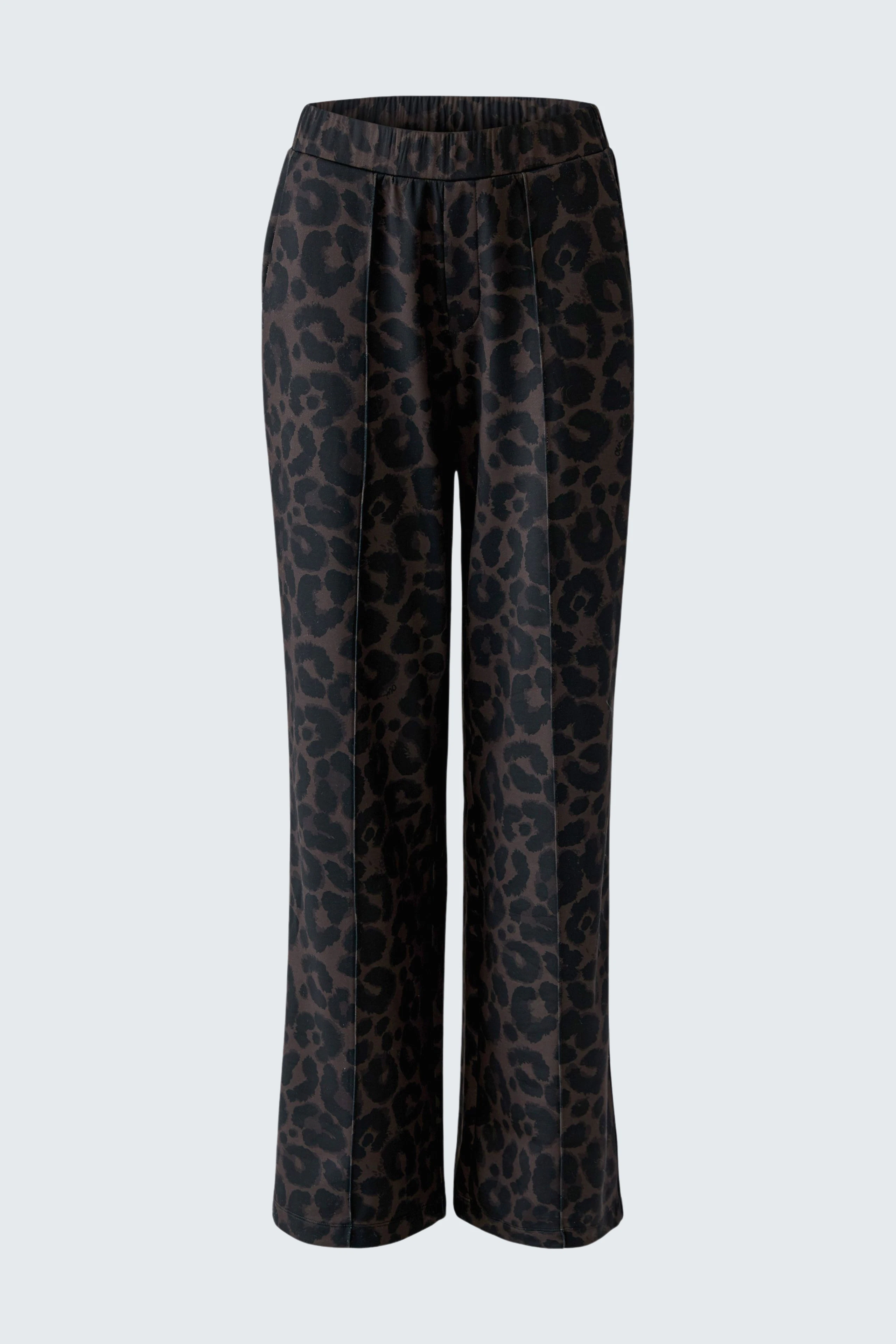 Weite Damen-Hose mit Leopardenmuster, ideal für einen lässigen Look.