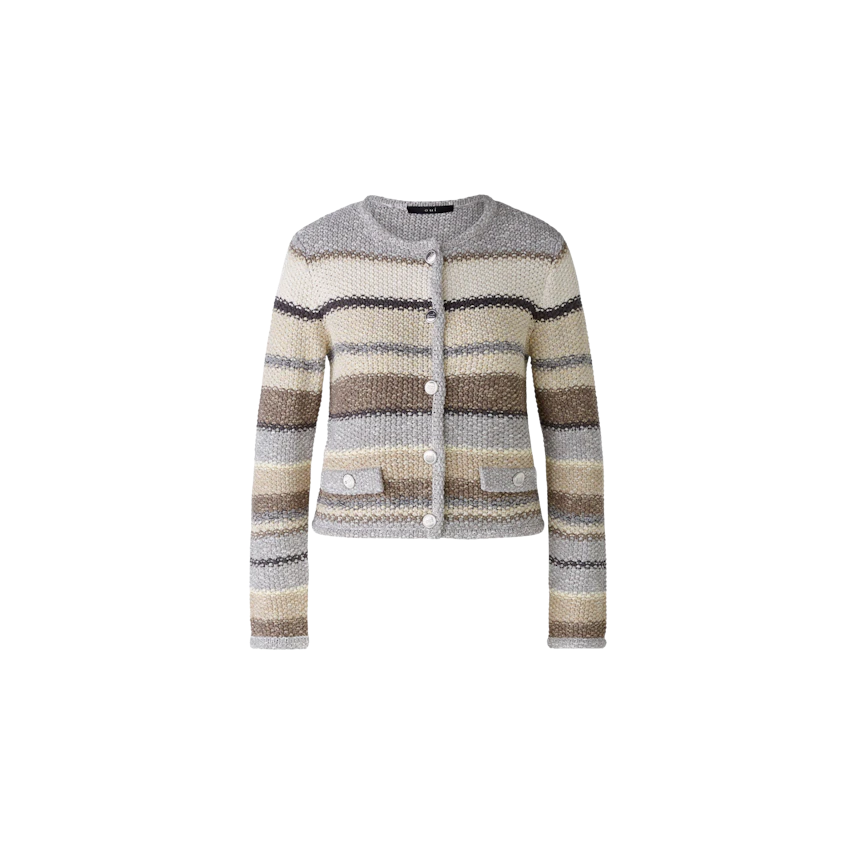 Image 6 of Cardigan - lightstone taupe in lightstone taupe | Oui