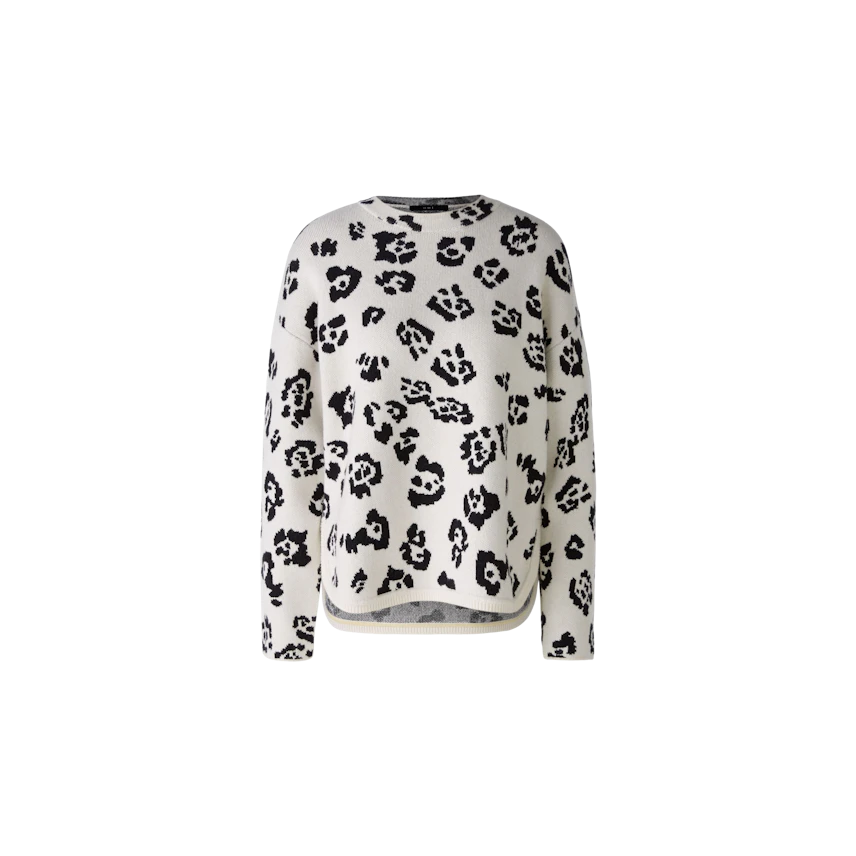 Image 8 of pullover - offwhite black in offwhite black | Oui