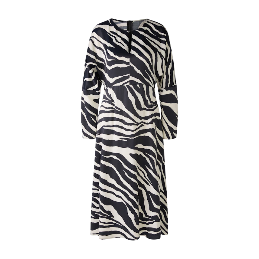 Bild 7 von Midikleid - black offwhite in black offwhite | Oui