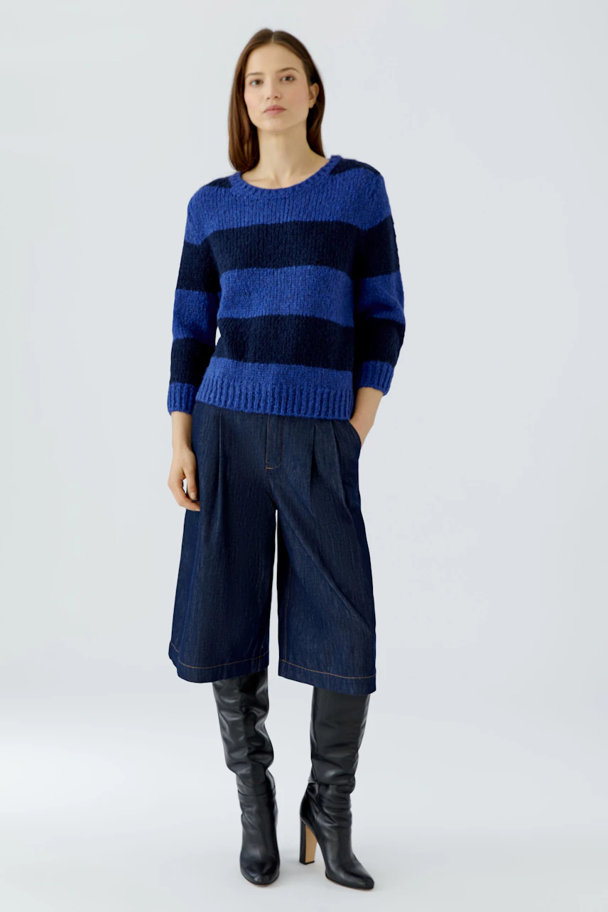 Image 1 of ESMY pullover - darkblue  blue in darkblue  blue | Oui