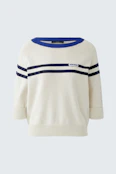 Pullover - white blue