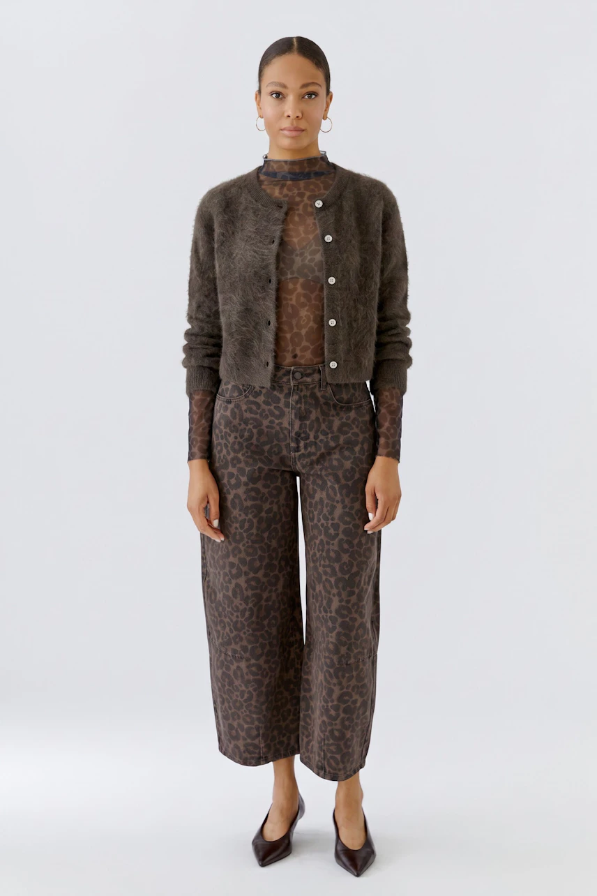 Image 6 of Long-sleeved shirt - darkbrown grey in darkbrown grey | Oui