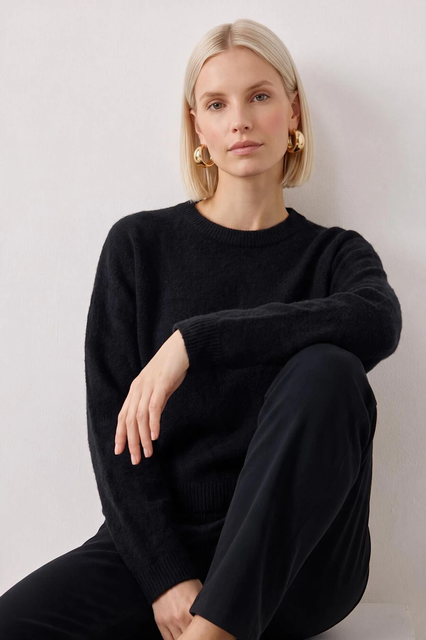 Bild 1 von NILA Pullover - black in black | Oui