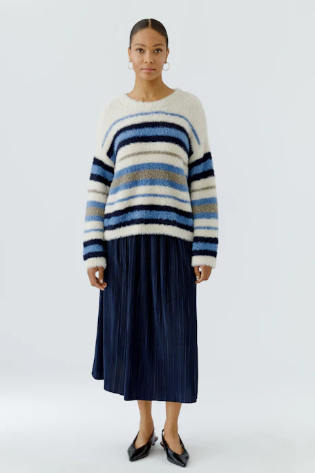 Pullover - white violett