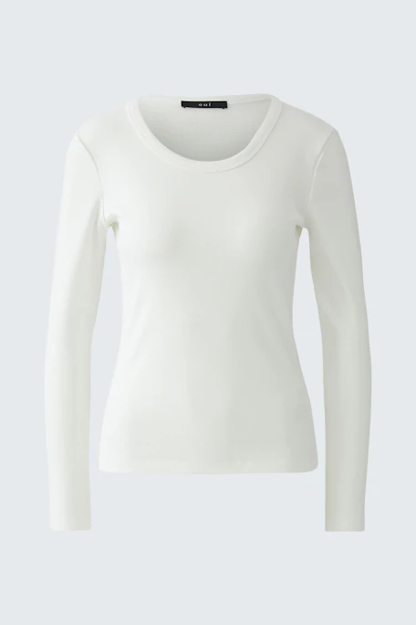 Long-sleeved shirt - cloud dancer