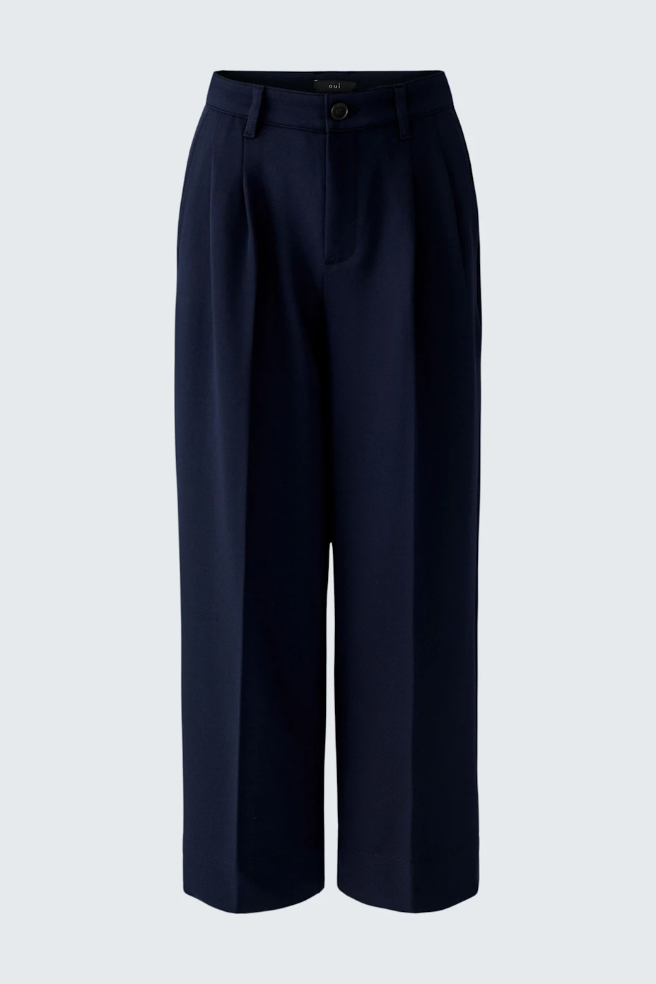Pleat-front trousers - darkblue