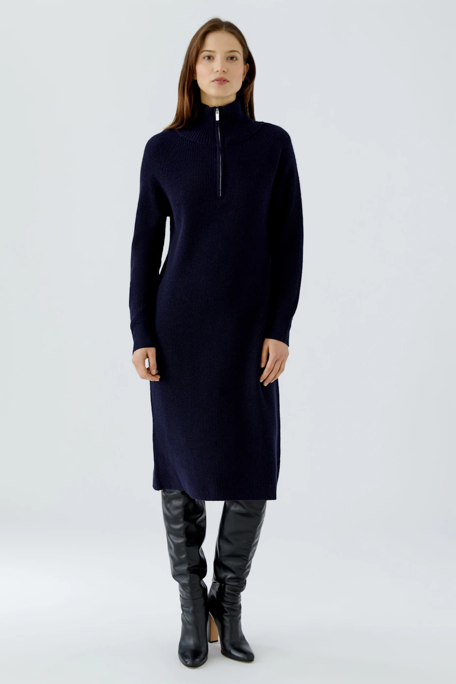 Knitted dress - darkblue
