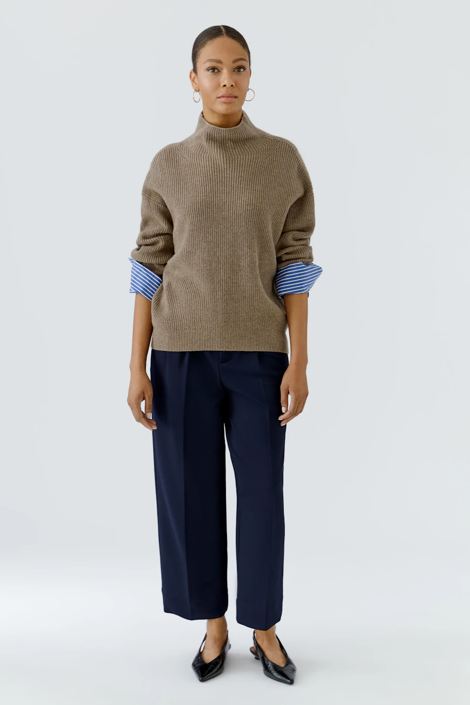 pullover - Taupe Melange
